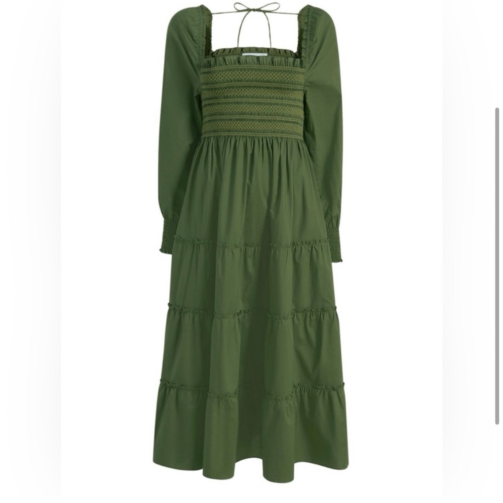 HILL HOUSE Square Neckline Midi Length Dress- NWOT